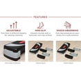 thumbnail image 4 of Stanz (TM) 30.5" Black Adjustable Aerobic Stepper Step Exercise Trainer Workout Fitness Yoga Risers 3 Position - 4" - 6" - 8", 4 of 6