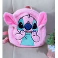 thumbnail image 4 of Mochila de peluche Kawaii de Lilo & Stitch, de gran capacidad, color azul y rosa, ideal como regalo para niños., 4 of 5