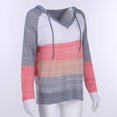 thumbnail image 4 of Sudadera con capucha para mujer, suéteres, sudaderas de manga larga con bloques de color, sudaderas con capucha para estar en casa, 4 of 8