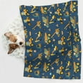 thumbnail image 6 of Yiaed Modern Excavator Print Dog Blankets-Cat Blanket Washable for Couch Protection,Puppy Blanket, Soft Plush Reversible Throw Furniture Protector-, 6 of 8