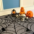 thumbnail image 4 of Spooky Spider Web Lace Tablecloth Realistic Design for Scary Halloween  Home Decor Perfect for Parties, 4 of 5