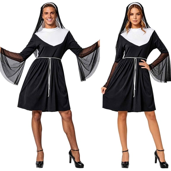 erfcxs Halloween Cosplay Outfit Court Style Gothic Dress Adult Crossdressing Roleplay Apparel