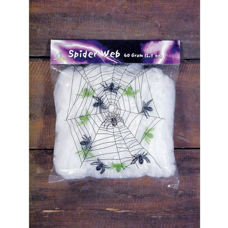 - Spider Web with Spiders Halloween Decor, 2.11 oz