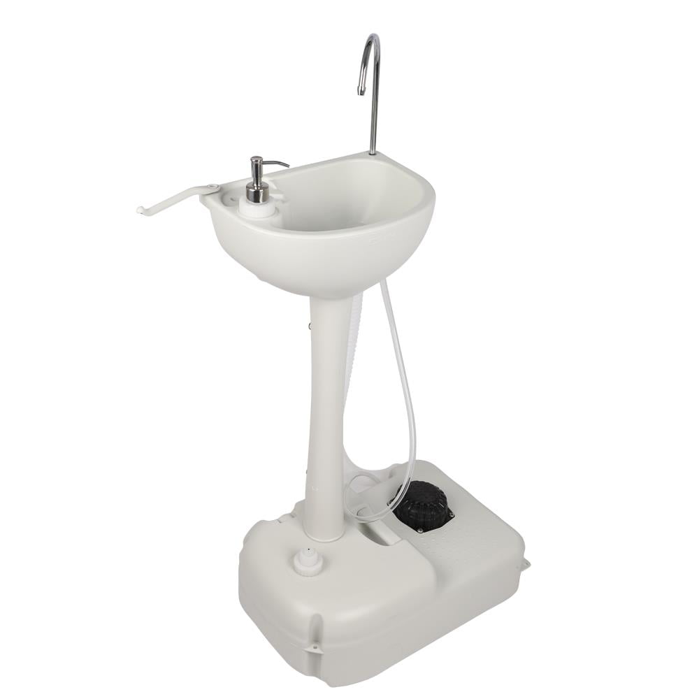 Outdoor Camping Wash Basin Portable Sink Faucet Washing Station with Ebook 