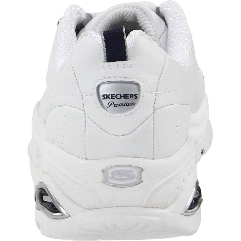 Skechers Sport Women's Premium-Premix Slip-On Sneaker,White/Navy