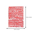 thumbnail image 2 of 12 Sheets Self Adhesive PVC Letters Numbers Stickers Alphabet Letter Number DIY Decals, 2 of 8