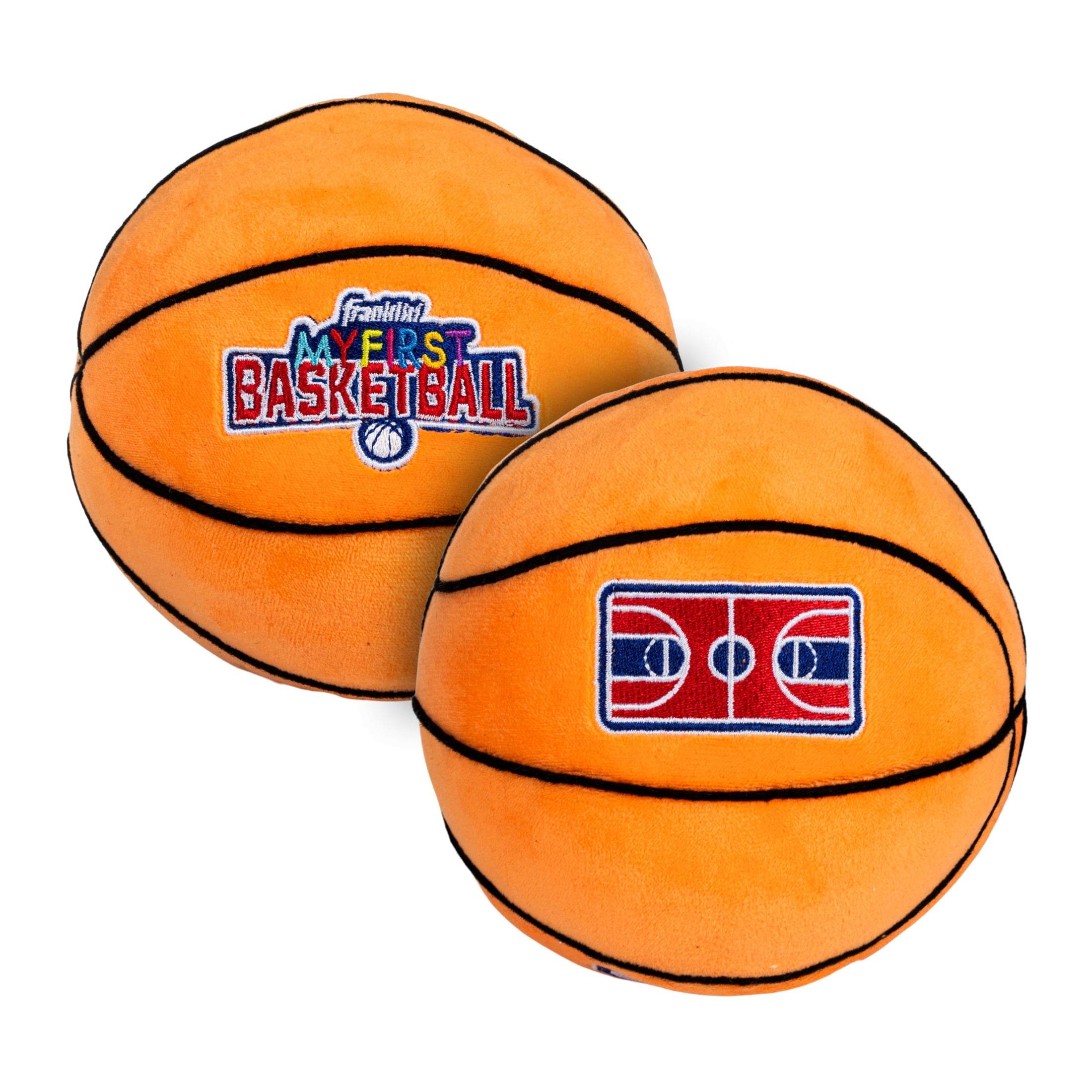 Franklin Sports Kids Soft Plush Basketball - NBA MyFirst Basketball Stuffed Basketball Plush for Kids - Soft Kids Basketball + Stuffed Plush - Fun Kids Basketball Room Decoration - 5"
