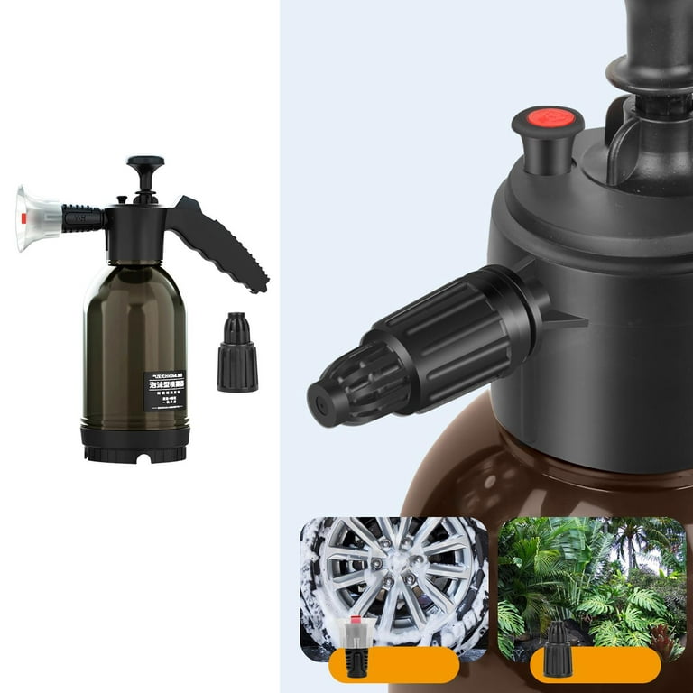 Manual Pneumatic Foam Pot, Car Washing And Flower Watering Foam Spray Pot  With 2 Nozzles, Pa