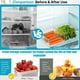 thumbnail image 5 of Contenedores herméticos para almacenar alimentos, organizadores para refrigerador con tapas, cajas de plástico transparente para despensa de cocina, para frutas, verduras y sobras., 5 of 6