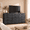 Black, variant on melmine Wide Dresser TV Stand with 12 Fabric Drawers for Bedroom Entertainment Center for 60 inch TV, White