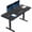 Black RGB Pad/Black, variant on VIVO Electric 60” x 30” Stand Up Desk Workstation, Black Table Top, White Frame