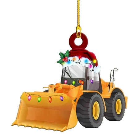 

Christmas Acrylic Ornaments Modern Vehicle Shape Tree Pendant