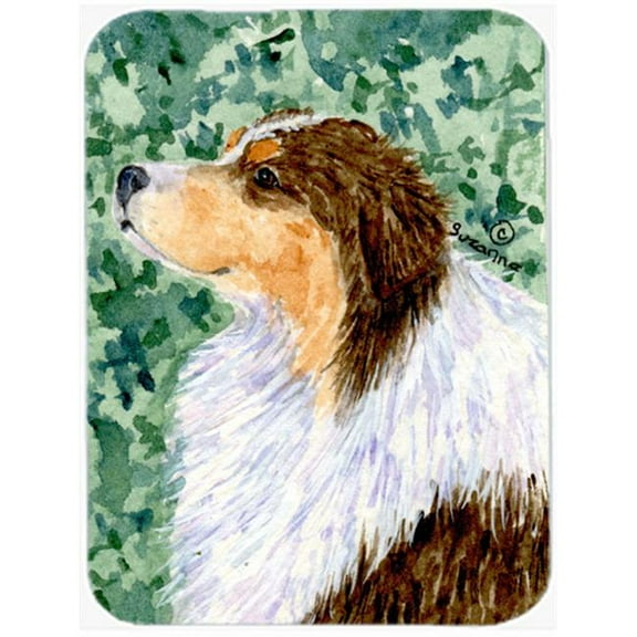 Carolines Treasures SS8738LCB Australian Shepherd Glass Cutting Board Large, 12H x 16W, multicolor