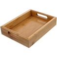 thumbnail image 6 of LABSERRON Bamboo Storage Tray 1Pcs 7.9X5.9X1.6In Lightweight For Restaurant Use, 6 of 10