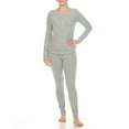 thumbnail image 2 of White Mark Women's Waffle Pajama Set, 2 of 6