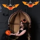 thumbnail image 5 of 1pc Halloween Bar Haunted House Decoration Props Pumpkin Bat Pattern Paper Lantern Pendant (paper Ha, 5 of 5