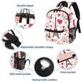 thumbnail image 3 of Eiffel Tower Valentine's Day Cute Book Bag with Adjustable Shoulder Strap, Large Capacity, Printed Design - Cute Accessories Backpack, 3 of 6