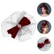 thumbnail image 2 of KAKOWELY Tocado de novia con lazo único, elegante velo decorativo, 2 of 5