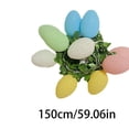 thumbnail image 3 of Mfigree Easter Rattan LED Egg Light String with Colorful Illumination, Indoor Outdoor Festive Atmosphere Decor for Garden Party Mantle Wall Tree Holiday Displays, 3 of 9
