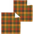 thumbnail image 6 of Coolnut Color Plaid Washcloths, 2 PCS 12 X 12 Inches Cotton Wash Cloths, Highly Absorbent and Soft Face Towels for Bathroom,Gym,Hotel and Spa, 6 of 7