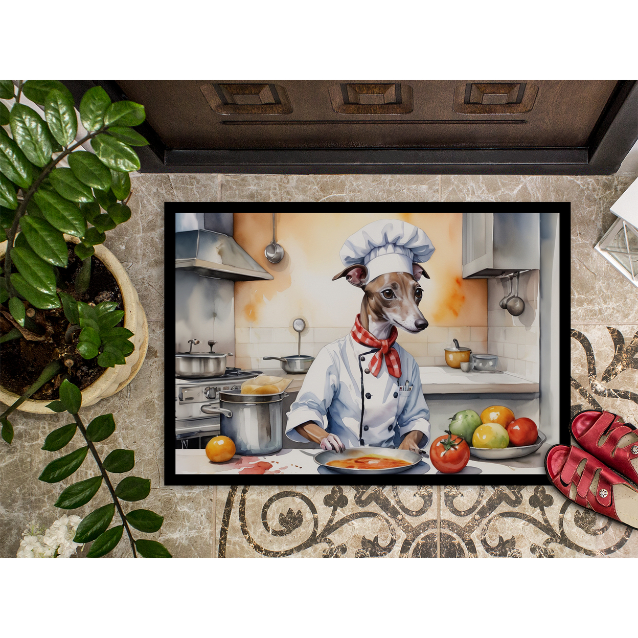 Italian Greyhound The Chef Doormat