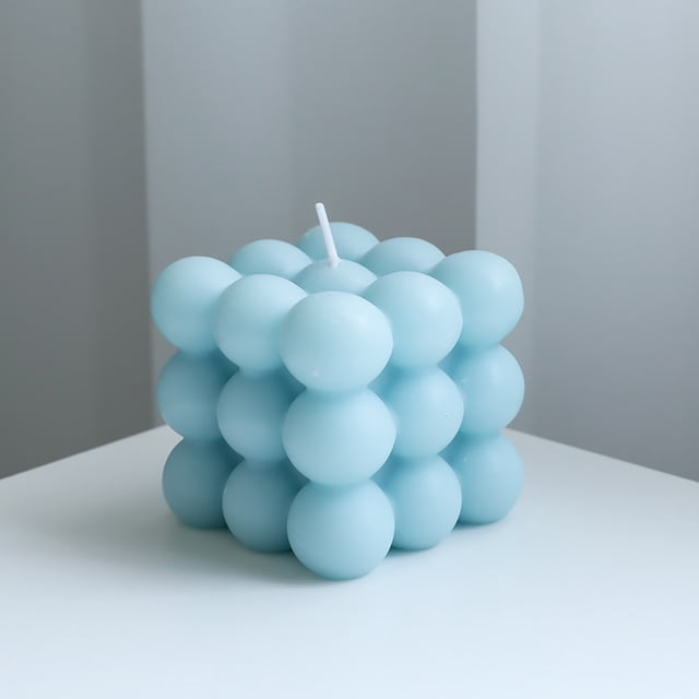 Pompotops Geometric Square Shape Handmade Candle Light Aroma Soy Wax Candle Diy Clearance