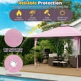 thumbnail image 3 of Demifill 13 X 13 FT Pop up Canopy Tent, Canopy with Portable Carrying Bag 8 Stakes and 4 Wind Ropes for Outdoor as Garden, Backyard, Porch, Pink, 3 of 11