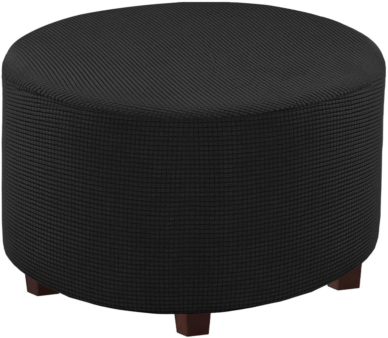Details about   Round CubeOttoman Slipcover Footstool Footrest Cover Case Living Room Stool 
