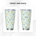 thumbnail image 3 of Bingfone Different Breeds of Dogs for 20 Oz Stainless Steel Travel Mug Double Wall Water Coffee Cup for Home,Office, Outdoor Works Great for Ice Drinks and Hot Beverage-Straw Three-piece Set, 3 of 8
