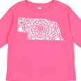 thumbnail image 4 of Inktastic Nebraska Silhouette Mandala Boys or Girls Long Sleeve Toddler T-Shirt, 4 of 5