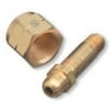 Regulator Inlet Nipple, Butane, Propane, 1/4 in (NPT), 2-1/2 in, Brass, CGA-555