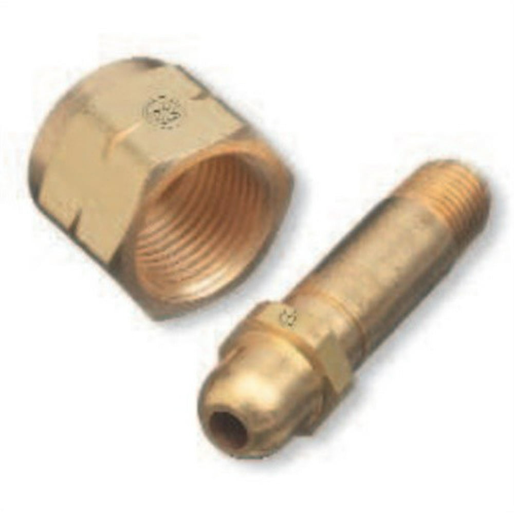 Regulator Inlet Nipples, Butane; Propane, 1/4 in (Npt), 2 1/2", Brass