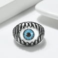 thumbnail image 3 of Evil Eye Eyeball Ring for Men or Women Stainless Steel Biker Ginger Lyne Collection, 3 of 6