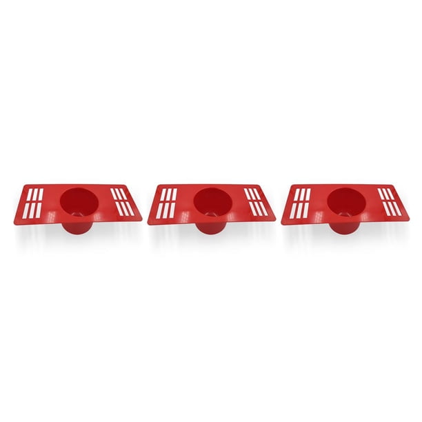 Tholdsy Golf Putting Cup Plastic Practice Hole Reutilizable Golfer Trainer Presenta Golf Skill Training Aid Garden Sports Red rojo 3piezas