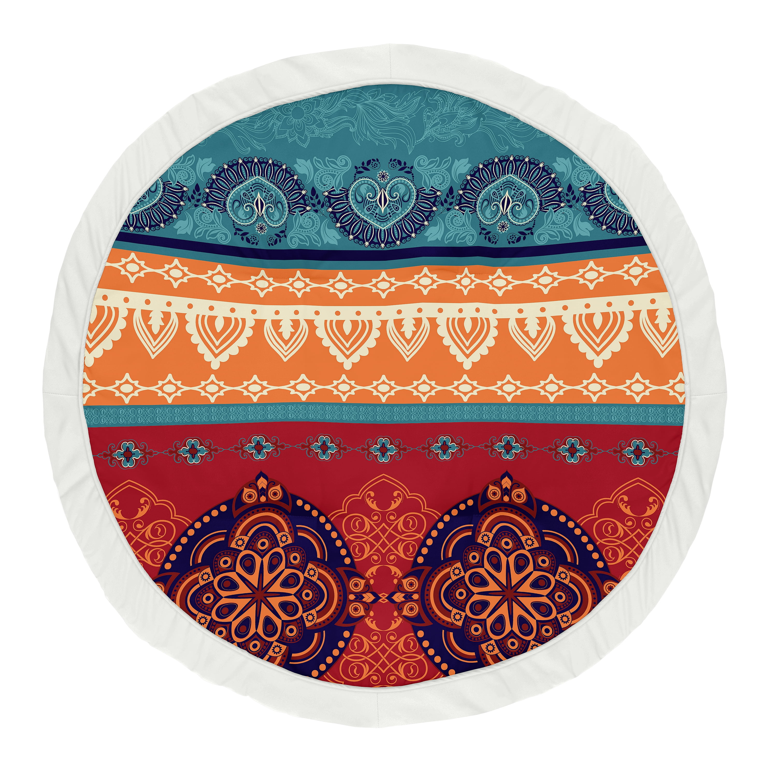Red Boho Baby Play Mat by Sweet Jojo Designs