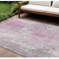 thumbnail image 2 of HomeRoots 622401 10 x 14 ft. Pink & Gray Abstract Washable Transitional Indoor & Outdoor Rectangle Area Rug, 2 of 9