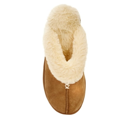 secret treasures classic suede clog slipper