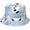 Blue, variant on Panda Women Reversible Bucket Hat Summer Travel Lightweight Foldable Beach Outdoor Hat - Pink