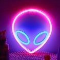 thumbnail image 4 of Rosnek Neon Alien Lights Neon Signs, Battery Operated & USB Powered LED Neon Light for Valentine's Day Gift, Bedroom, Party, Home Decoration Lamp, 4 of 5