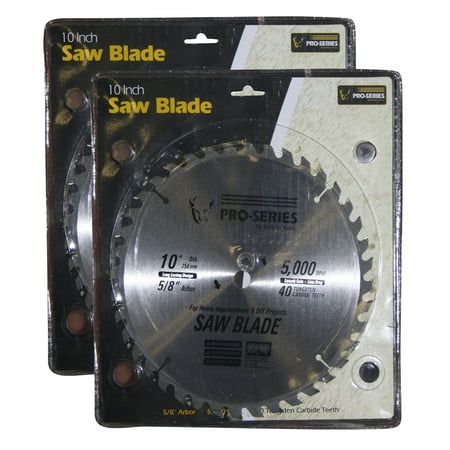 Pro-Series 2 Piece 10 Inch Carbide Tip Saw Blade