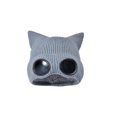 thumbnail image 2 of Ticikt Unisex Fleece‑Lined Knit Beanie Hat, Winter Warm Cat‑Ear Knitted Cap with Decorative Goggles Windproof Outdoor Skull Hat for Men Women,Grey, 2 of 5