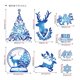 thumbnail image 3 of Christmas Clings Large Size Christmas Stickers Christmas Decorations Christmas Decor For Glass Double-Sided Window Clings With Snowman, 3 of 8