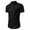 Black, variant on LUOGENLI Male T-shirts for Mens Mens European and Men's Stand Solid Color Short Sleeve Shirt T Shirt Mens T-shirts Graphic Tees Easter Mens Funny T-shirts Graphic Tees Valentines Grey XXL