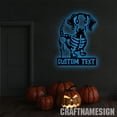 thumbnail image 5 of Craftnamesign Custom Funny Skeleton Dog Metal Wall Art with LED Light, Skull Dog Lover Decoration, 5 of 5