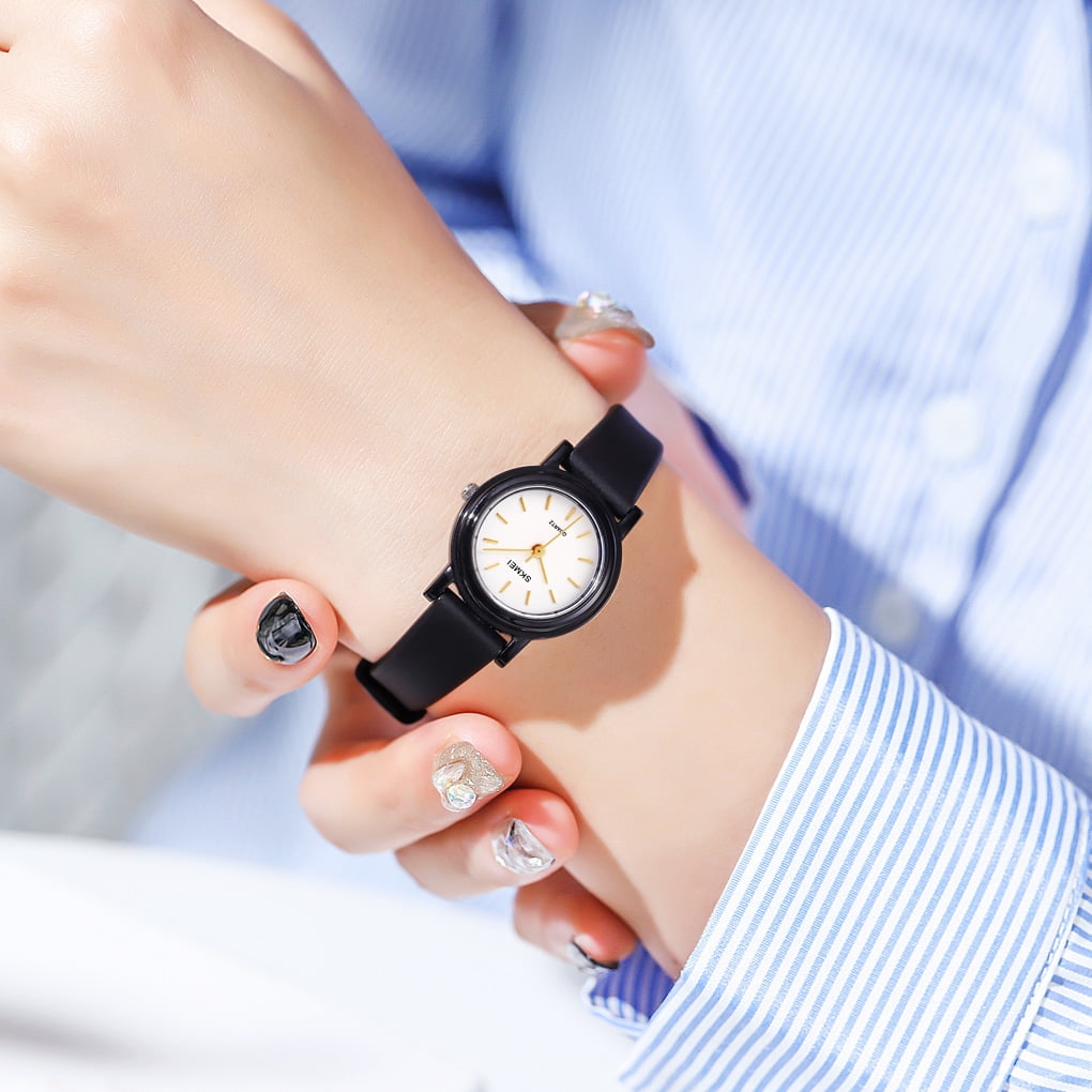 SKMEI Womens Watch, Waterproof Sport Watch for Women Fashion Simple Exquisite Gift Watch, Gold