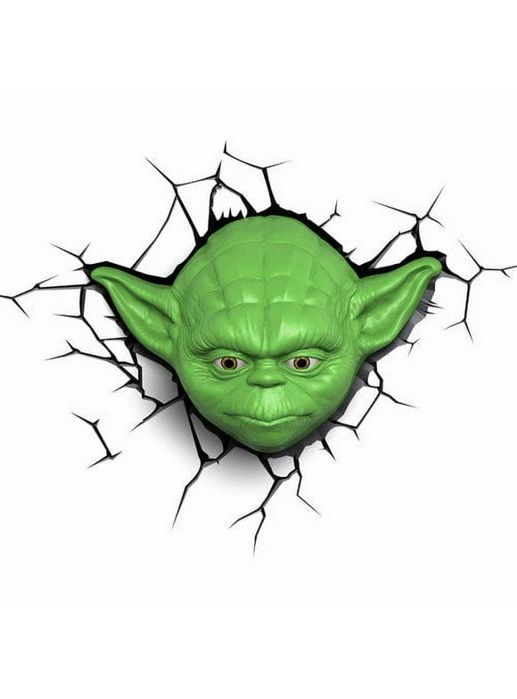 3D Light FX Star Wars Yoda Face 3D Deco LED Wall Light
