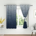 thumbnail image 6 of Aofoto Room Darkening Blackout Curtains,Blue Gradient Window Curtains for Kitchen Bedroom, 2 Panels, 52x84 inches, 6 of 6