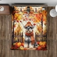 thumbnail image 4 of Happy Thanksgiving Schnauzer Give Thanks Fall Beanie Scarf Welcome Quilt Bedding Set Miniature Schnauzer Dog Lover 1 Blanket Bed Cover 2 Pillowcases - 00020, 4 of 5