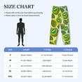thumbnail image 4 of Lsque Watercolor Kiwi Fruits Summer Print Men's Pajama Pants, Lounge Pant - Comfortable Home Wear,Elastic Waistband, Stylish Design-Large, 4 of 9