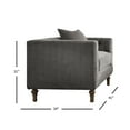 thumbnail image 4 of ACME Sidonia Chair (with 1 Pillow) in Gray Velvet, 4 of 5